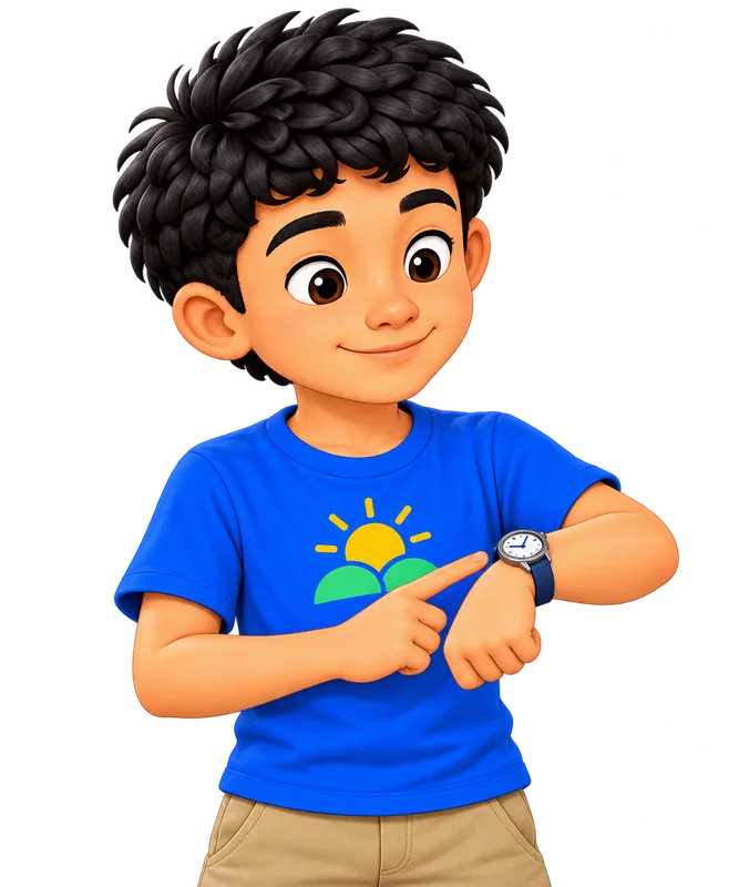 Marvin checking his wristwatch